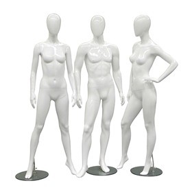Glossy White Abstract Collection